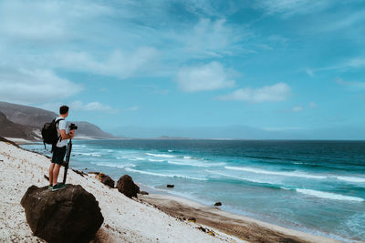 Baia das gatas, near calhau, sao vicente island cape verde