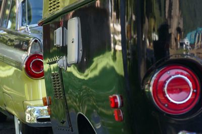 Close-up of vintage car