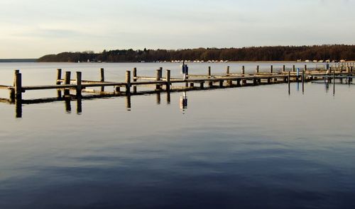 Pier on lake