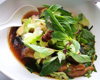 Close-up of salad in bowl