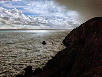 Scenic view of sea against sky