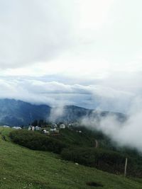 Scenic view of landscape against sky