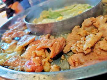 Close-up of food served in bowl