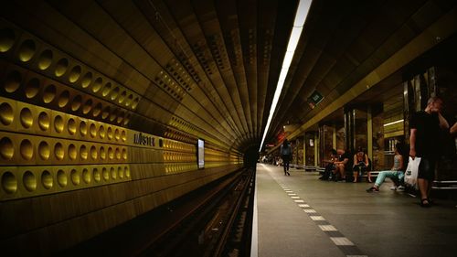 Railroad station platform