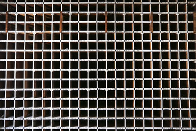 Full frame shot of metal grate