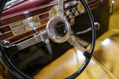 Close-up of vintage car