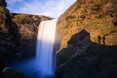 Scenic view of skogafoss