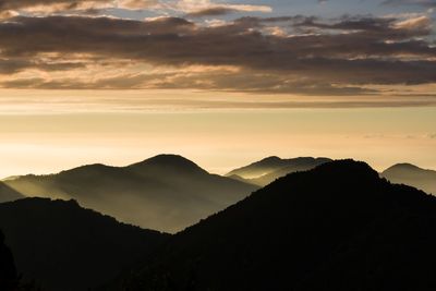 Sunset in alishan, taiwan