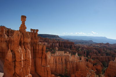 View of rock formations