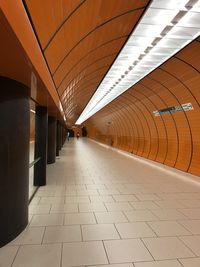 Empty corridor of building