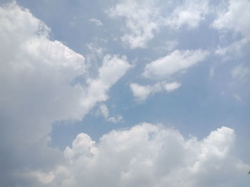 Low angle view of clouds in sky