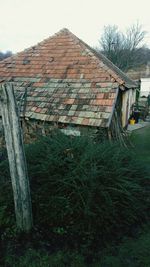 Old built structure against sky