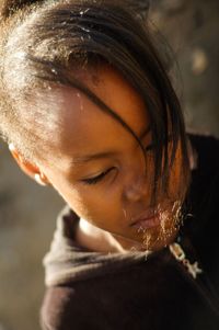 Close-up of girl