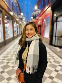 Young woman standing in city