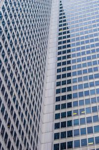 Low angle view of modern building in city