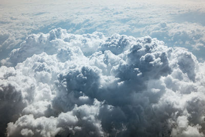 Aerial view of cloudscape