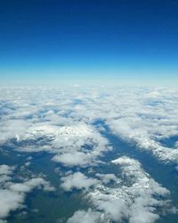 Aerial view of clouds in sky