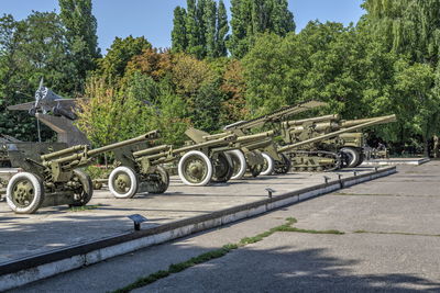 Memorial of the heroic defense of odessa, ukraine, on a sunny summer day. 