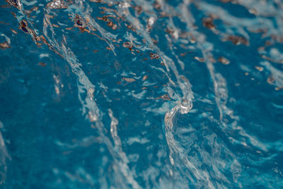 High angle view of rippled water in sea