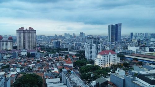 Aerial view of city