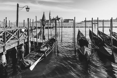 Venice in black and white. art reflections in the days of the carnival. italy