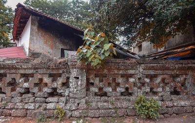 Low angle view of old building