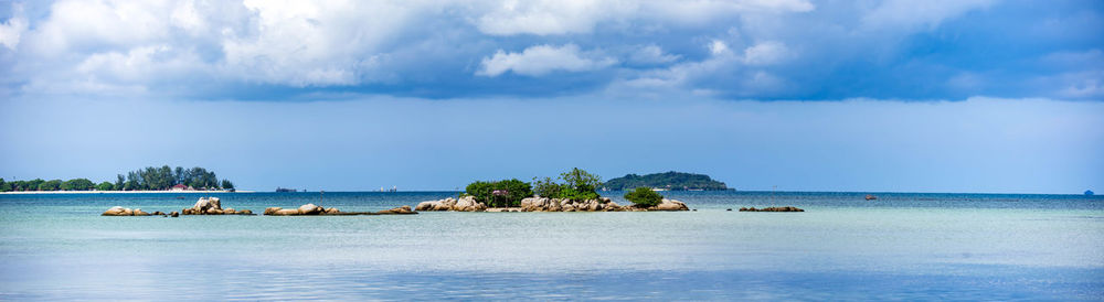 Panoramic view of sea against sky