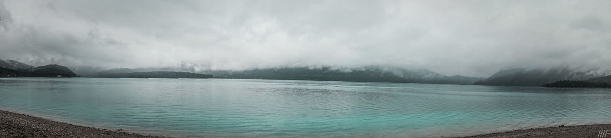 Panoramic view of lake against sky