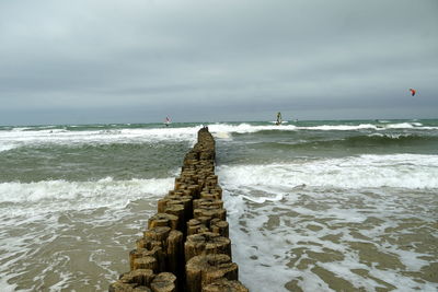 Scenic view of sea against sky