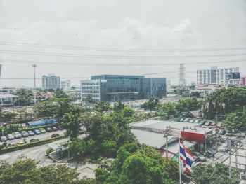 Buildings in city against sky