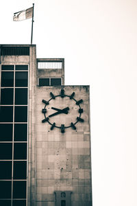 Low angle view of building against clear sky