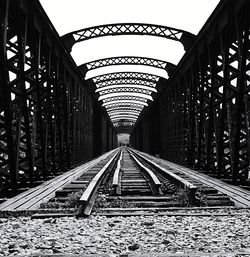 Railway bridge against sky