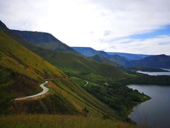 Scenic view of landscape against sky