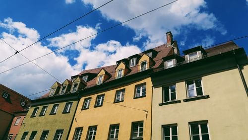 Low angle view of building against sky