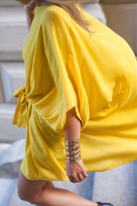 Rear view of woman wearing wedding dress