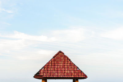 Roof of building against sky