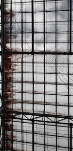 Full frame shot of building seen through window