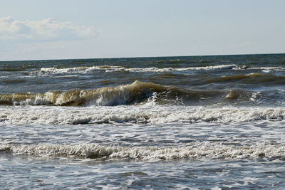 Scenic view of sea against sky