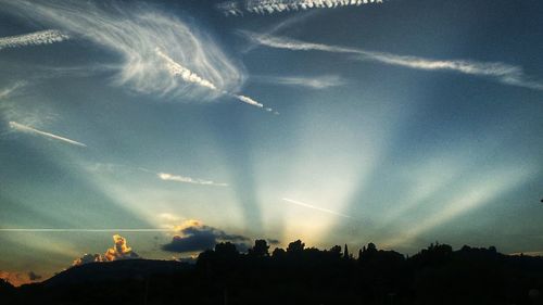 Low angle view of cloudy sky