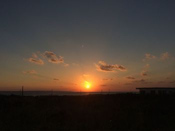 Scenic view of sunset against sky