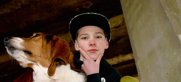 Portrait of dog