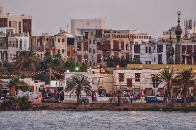 View of buildings at waterfront