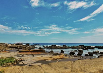 Scenic view of sea against sky