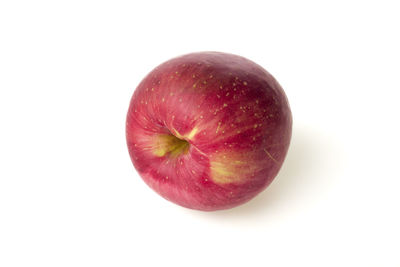 Close-up of apple against white background