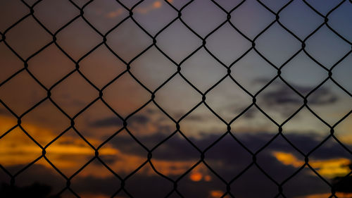 Full frame shot of chainlink fence