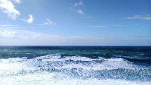 Scenic view of sea against sky