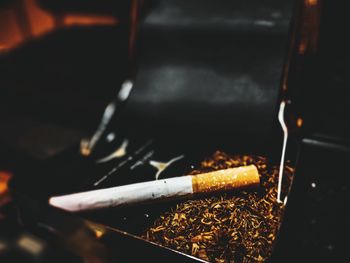 Close-up of cigarette