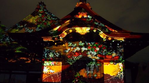 Low angle view of temple