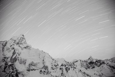 Scenic view of landscape at night