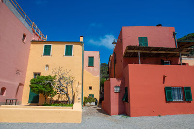 Colorful houses of varigotti in the province of savona.